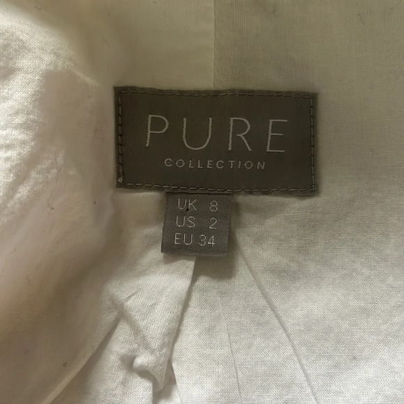 Pure Collection 100% linen white essential jacket size 2 - Picture 11 of 12